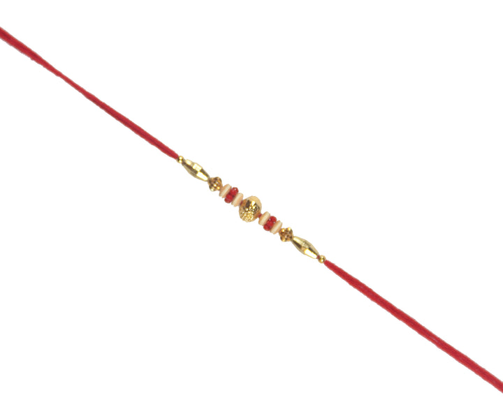 Hand-Crafted Puja Thali / Raksha Bandhan Thali Rakhi Thali with Rakhi - 1