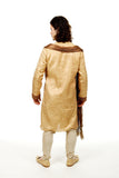 Red & Gold Sherwani for Men Size 38 (Rent)