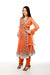 Pretty Orange Net Anarkali Churidar