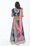 Radiant Sapphire Heavy Bridal Lehenga Choli L1501