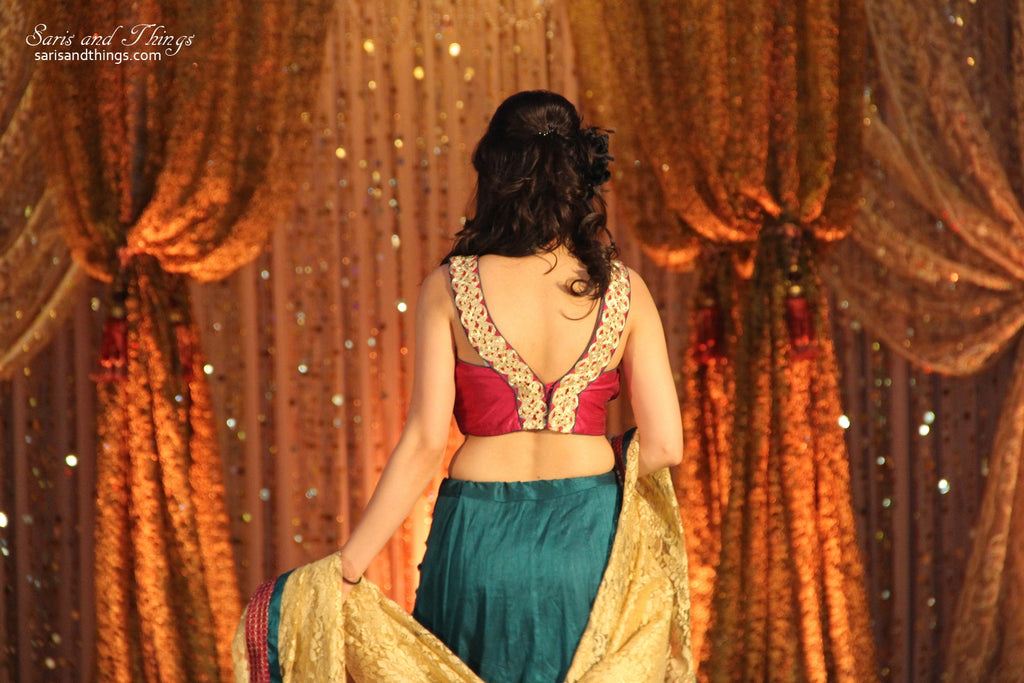 Green and Pink Lehenga Choli