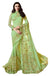 Pista Green Embroidered Silk Pre-Pleated Ready-Made Sari-SLK-6214