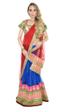 Gorgeous Red and Blue Lehenga Choli-SNT11128