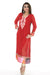 Elegant Red  Long Kurti Salwar Kameez (Size S/M)