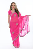 Fabulous Hot Pink Partwear Sari