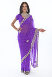 Lovely Lavendar Partywear Sari