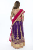 Magnificent Purple And Gold Lehenga-SNT11104