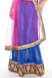 Stunning Blue and Pink Indian Wedding Lehenga