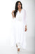 Elegant White Long Kurti Salwar Kameez (Size M/L)