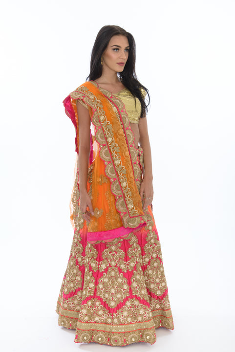 Sublime Citrus Sunset Lehenga-SNT11108
