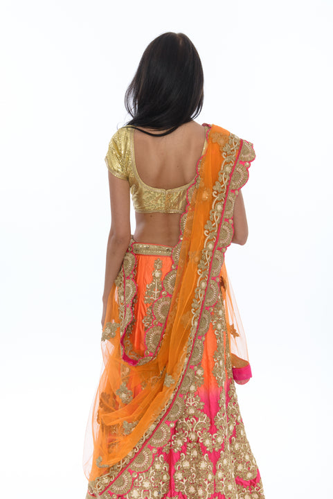 Sublime Citrus Sunset Lehenga-SNT11108