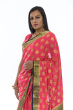 Blushing Pink Silk Sari