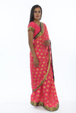 Blushing Pink Silk Sari