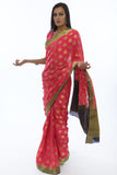 Blushing Pink Silk Sari