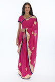 Lively Pink Partywear Sari