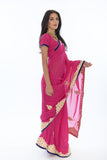 Lively Pink Partywear Sari