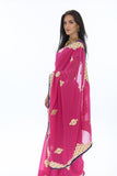 Lively Pink Partywear Sari