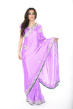 Shimmer in Lavender Partywear Pre-Stitched Ready-made Sari