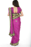 Ravishing Magenta Pre-pleated Sari