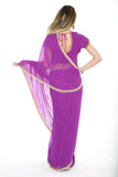 Simply Soft Lavender Pre-Stitched Ready-made Sari