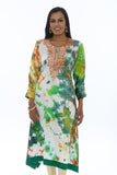 Mango Splash Watercolor Kurti Salwar Kameez