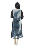 Elegant Midnight Paisley Design Kurti Salwar Kameez