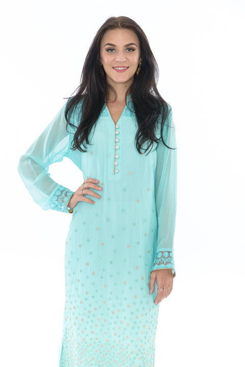 Tahitian Breeze Kurti Salwar Kameez