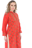 Imperial Cardinal Red Kurti Salwar Kameez