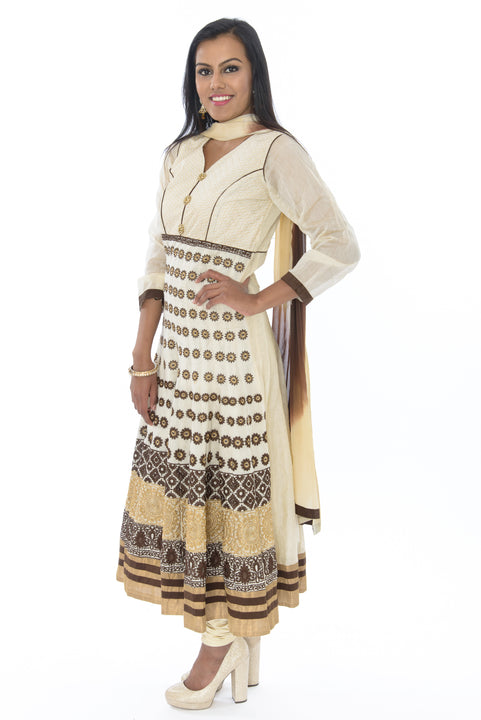 Sandy Shores Long Anarkali Gown