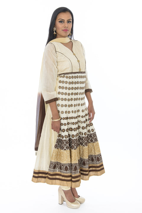 Sandy Shores Long Anarkali Gown