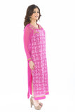 Sweet Pink and Gold Long Kurti Salwar Kameez