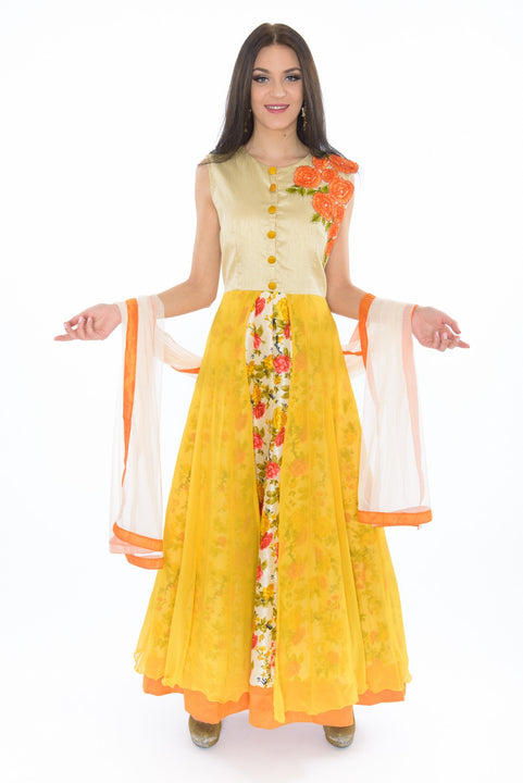 Pure Silk - Wedding - Indo Western Dresses: Buy Latest Indo Western  Clothing Online | Utsav Fashion