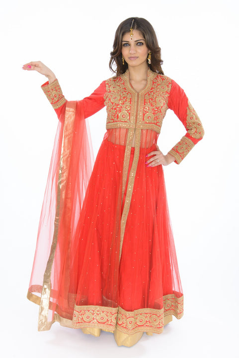 Red indo-western