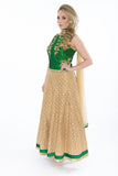 Silk & Lace Enchanting Maiden Indo-Western Anarkali Gown