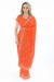 Bright Orange Partywear Sari