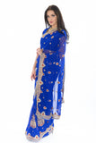 Beautiful In Blue Ready-Made Sari-SNT10175