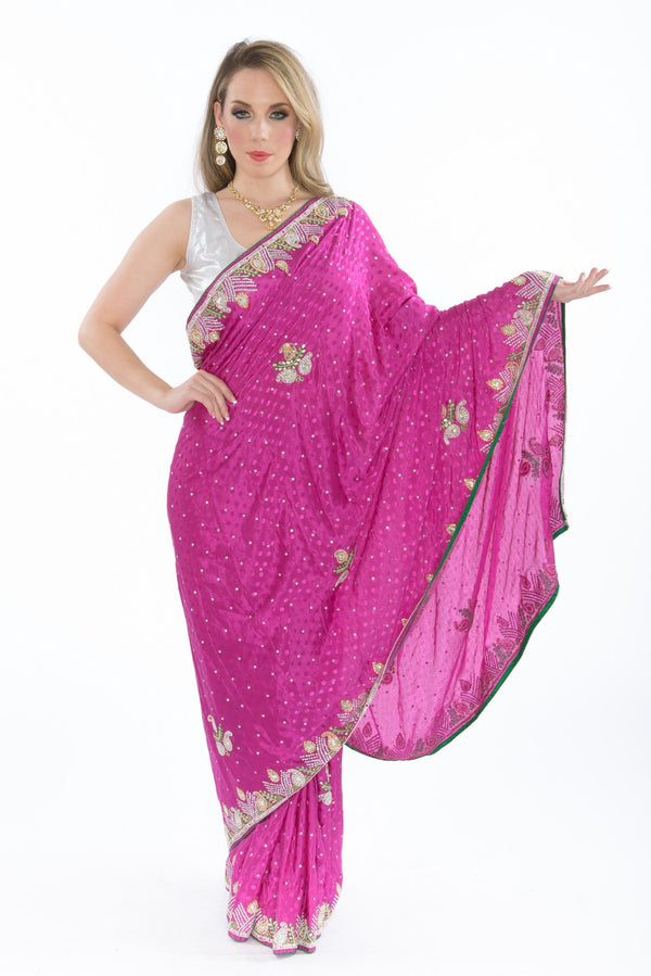 Fabulously Fuchsia Partywear Sari