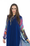 Vibrant Watercolor Design Kurti Salwar Kameez