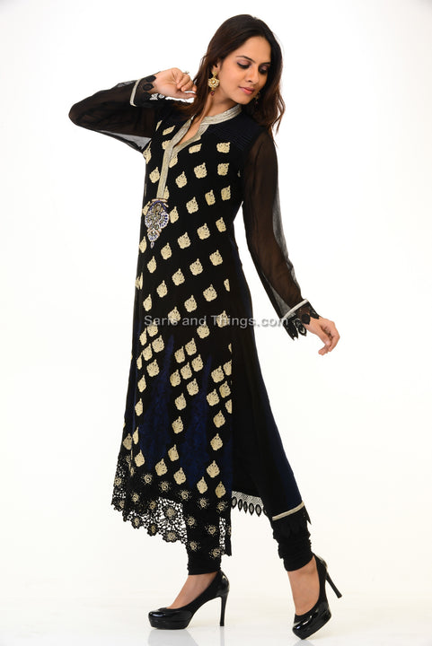 Smart Black Kurti