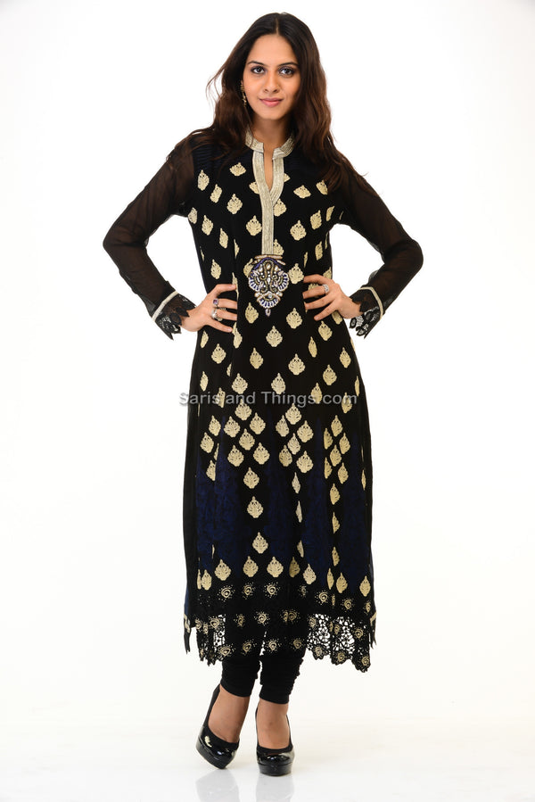 Smart Black Kurti