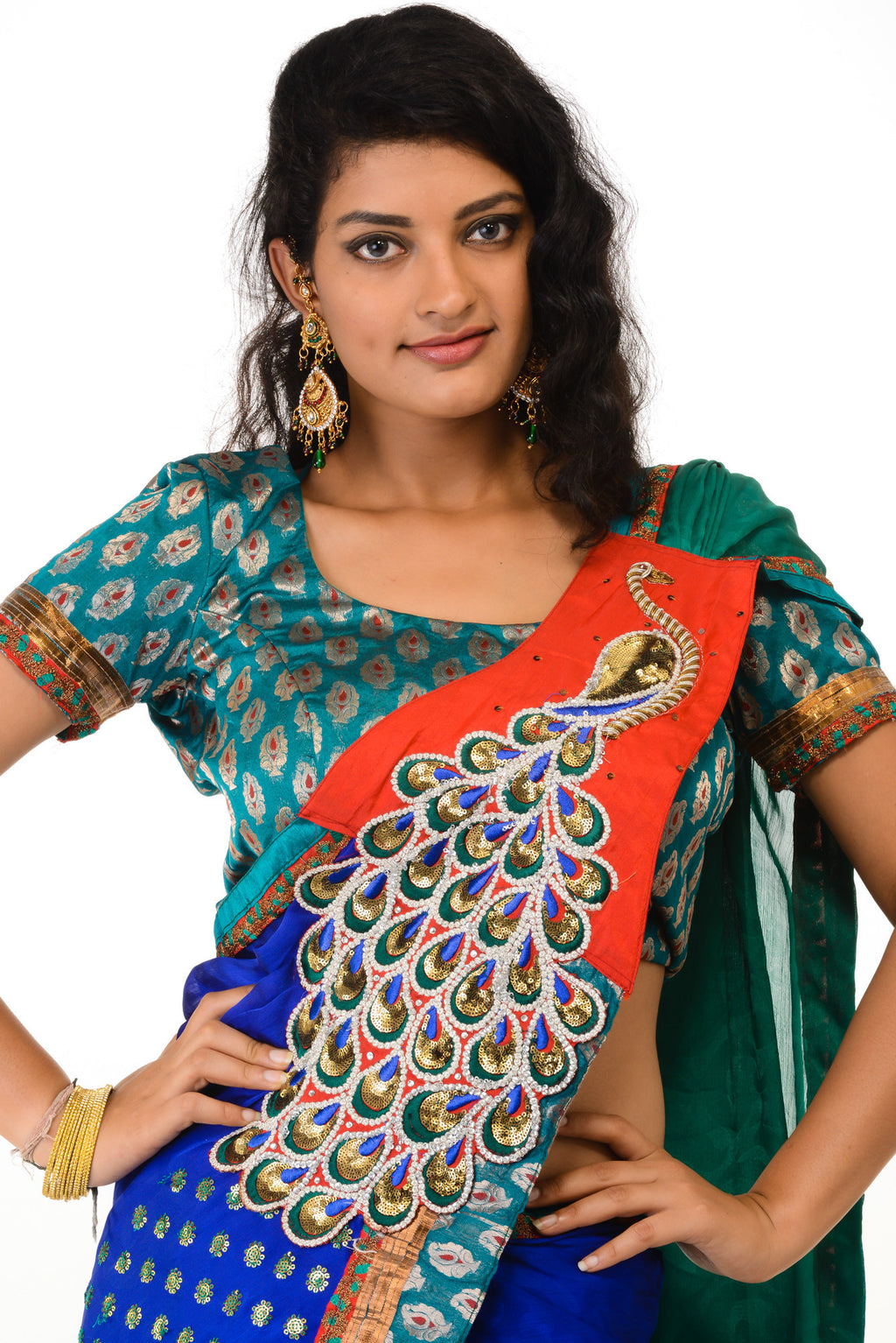Stylish Peacock Saree