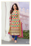 Gold Multi Colored Kurti Churidar