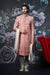 Grandiose Dark Pink Indian Wedding Sherwani For Men - WS135024SNT