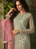 Net Embroidered Kurti Top