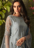 Net Embroidered Kurti Top