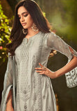 Net Embroidered Kurti Top