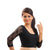 Designer Indian Black Lycra Non-Padded Stretchable Half Sleeves Saree Blouse Crop Top (A-12)