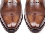 Paul Parkman Men's Antique Brown Oxfords Shoes (ID#AG444BRW) Size 9.5-10 D(M) US