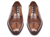 Paul Parkman Men's Antique Brown Oxfords Shoes (ID#AG444BRW) Size 9-9.5 D(M) US
