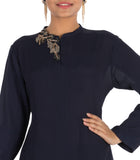 Hand Embroidered Midnight Blue Tunic